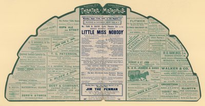 Volantino pubblicitario per il Theatre Metropole, Peckham, Londra da English School