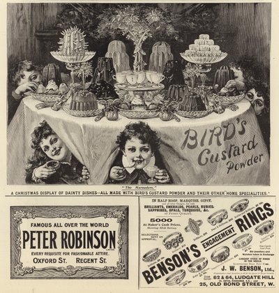 Pubblicità da The Graphic Christmas Number 1897 da English School