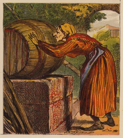 Le favole di Esopo: La donna e la botte di vino da English School