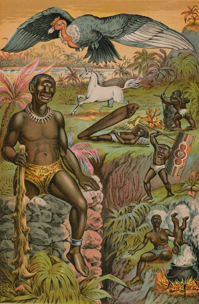 Superstizioni africane illustrate da English School