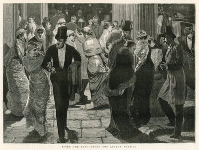 Dopo lo spettacolo - sotto il portico del Lyceum da English School