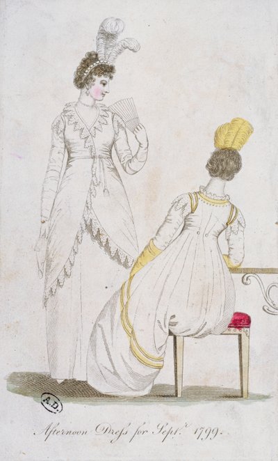 Abito pomeridiano per settembre 1799 da English School