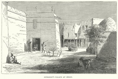 Palazzo di Ahmadou a Segou (incisione) da English School