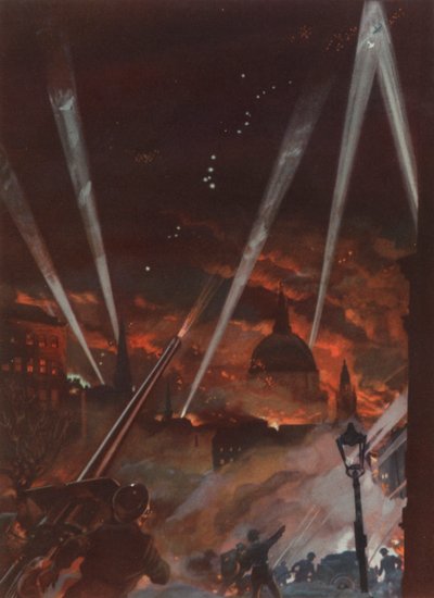 Raid aereo su Londra durante il Blitz, Seconda Guerra Mondiale da English School