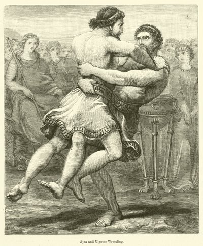 Aiace e Ulisse che lottano da English School