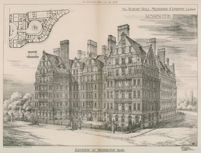 Albert Hall Mansions, Kensington, Londra da English School