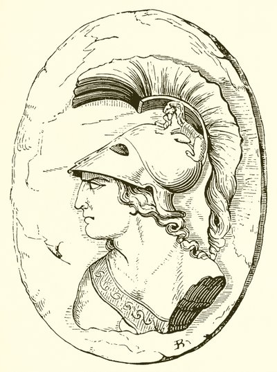 Alcibiade, da una scultura antica (incisione) da English School
