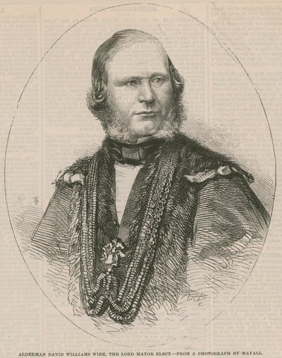 Alderman David Williams Wire, il Lord Mayor eletto da English School