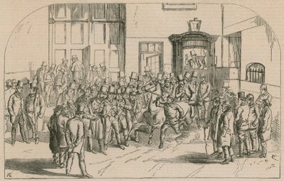 Aldridges Horse Repository, lato ovest di St Martins Lane, vicino a Long Acre da English School