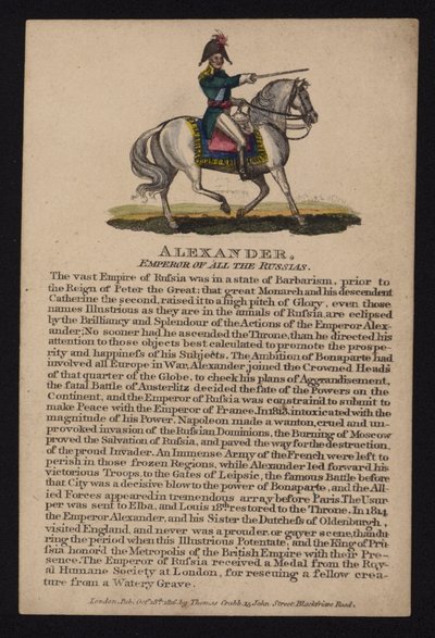 Alessandro I, zar di Russia da English School