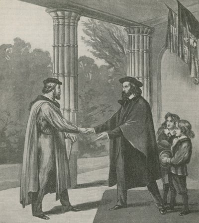 Alfred, Lord Tennyson, accoglie Giuseppe Garibaldi nella sua casa sull