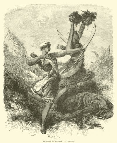 Amazzoni del Dahomey in battaglia da English School