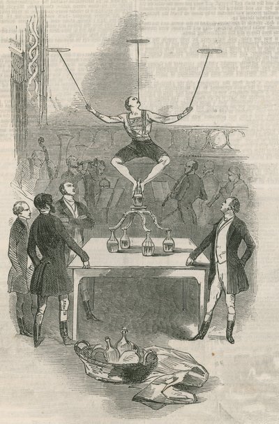 Amidi Neuporte, il grande equilibrista olandese, esibizione con la bottiglia ad Astley