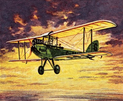 Amy Johnson nel suo Gypsy Moth chiamato 