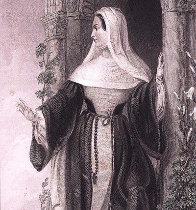Una badessa, c.1845 da English School