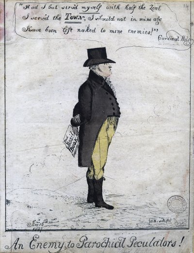Un nemico dei peculatori parrocchiali!, 1807 da English School