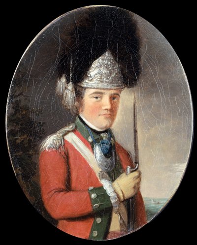 Un Ufficiale della Compagnia dei Granatieri, 63° Reggimento di Fanteria, c.1775 da English School