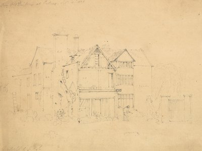 Un vecchio edificio a Putney, Londra da English School