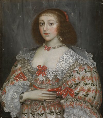Una giovane donna non identificata del tempo di Carlo I, c.1635 da English School