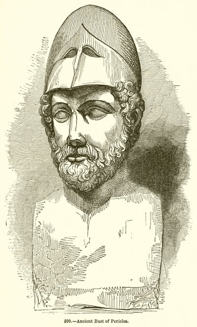 Antico busto di Pericle da English School