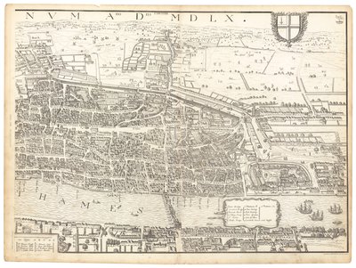 Londra Antica. Foglio Est da English School