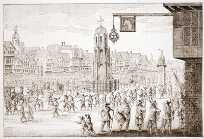Antica vista di Cheapside, da L