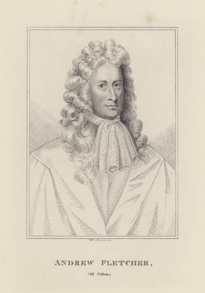 Andrew Fletcher (incisione) da English School