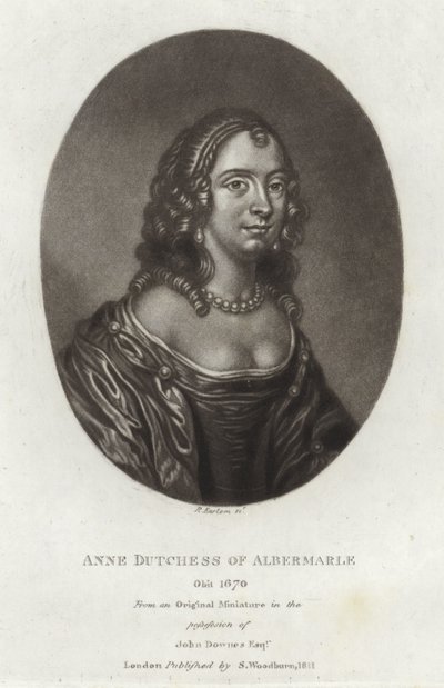 Anne Duchessa di Albemarle da English School