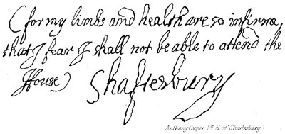 Anthony Cooper (1° Conte di Shaftesbury) da English School