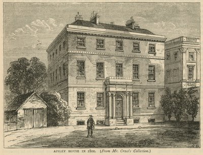 Apsley House, Hyde Park, Londra, nel 1800 da English School