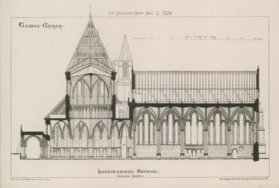 Vista architettonica della Temple Church da English School