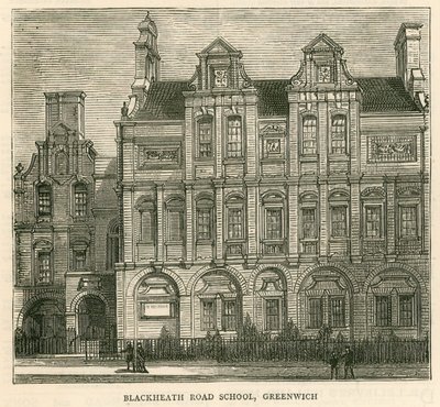 Architettura della London School Board: Blackheath Road School, Greenwich, Londra da English School