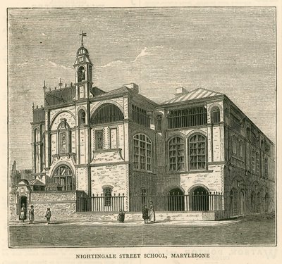 Architettura del London School Board: Nightingale Street School, Marylebone, Londra da English School