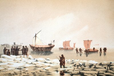 Viaggio artico, illustrazione da Voyage to Baffins Bay and Barrow Straits... da English School