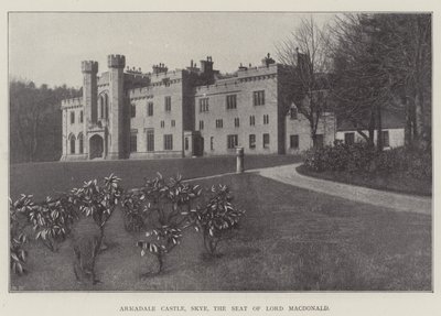 Castello di Armadale, Skye, la residenza di Lord Macdonald (litografia) da English School