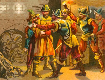 Arresto di Guy Fawkes da English School