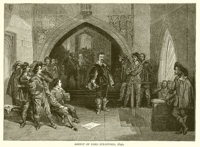 Arresto di Lord Strafford, 1640 da English School