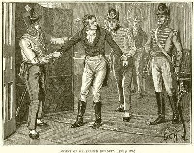 Arresto di Sir Francis Burdett da English School