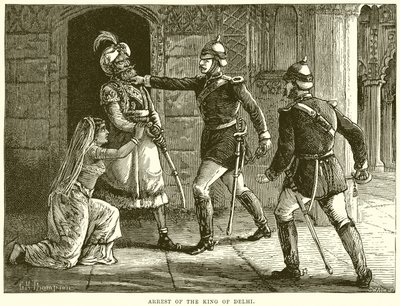 Arresto del Re di Delhi da English School