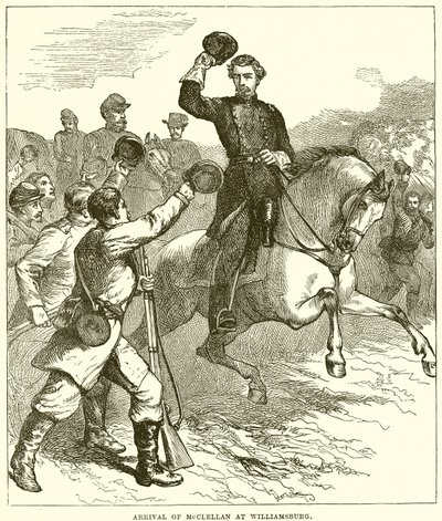 Arrivo di McClellan a Williamsburg da English School
