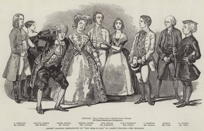 Performance amatoriale degli artisti di "The Heir-at-Law," St James