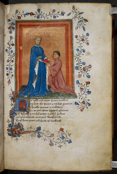 Thomas Hoccleve presenta il suo libro 