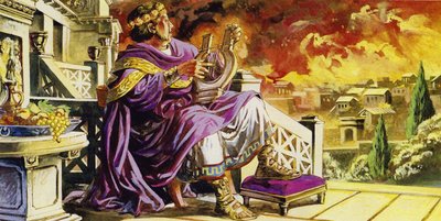 Mentre Roma bruciava, Nerone sedeva sul suo balcone componendo una poesia da English School