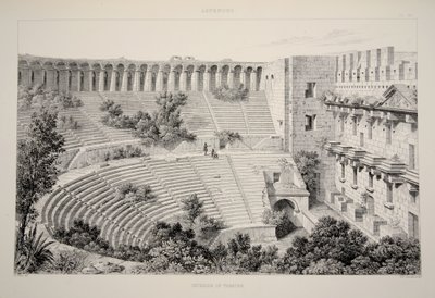Aspendu - Interno del Teatro, da The Principal Ruins of Asia Minor, pub. 1863 da English School