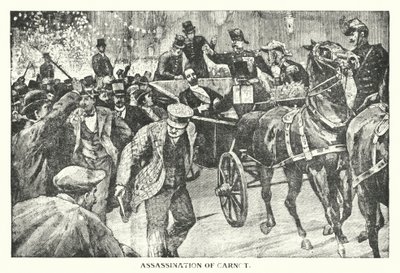 Assassinio di Carnot (incisione) da English School