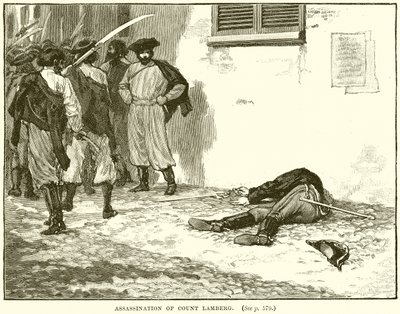 Assassinio del conte Lamberg da English School