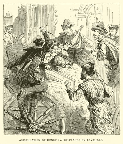 Assassinio di Enrico IV di Francia da parte di Ravaillac da English School