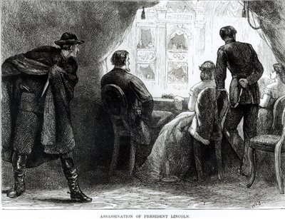 Assassinio del Presidente Lincoln, 14 aprile 1865 da English School
