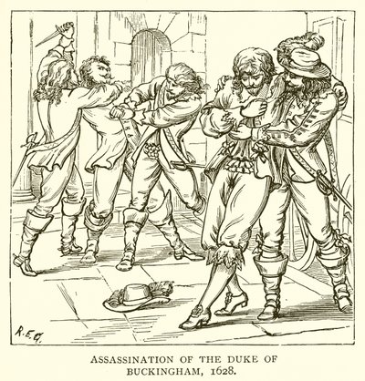 Assassinio del Duca di Buckingham, 1628 da English School