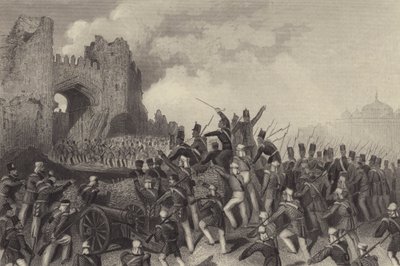 Assalto di Delhi - cattura della Porta Kashmiri da English School